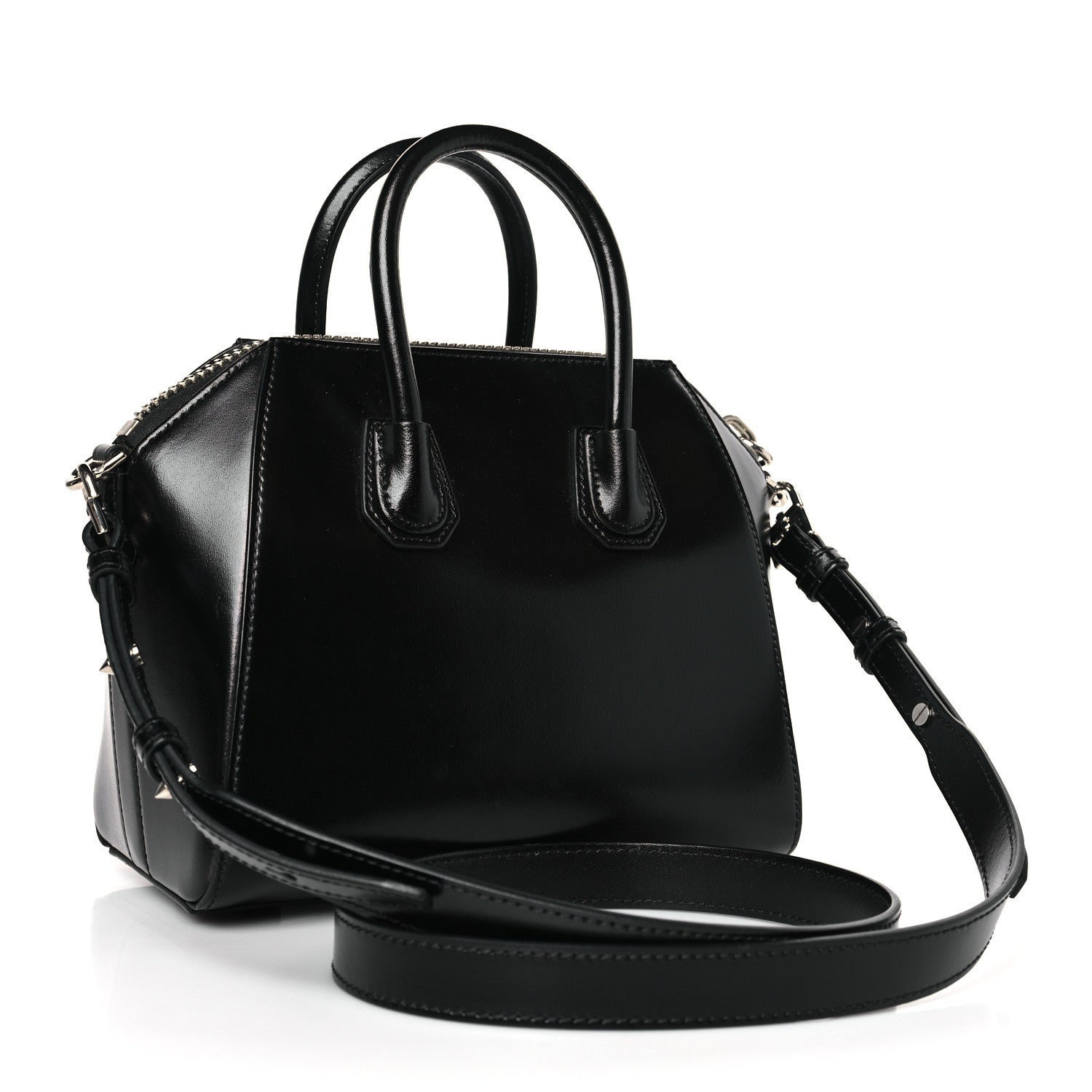 Givenchy Shiny Lord Calfskin Mini Antigona Black 3 of 10