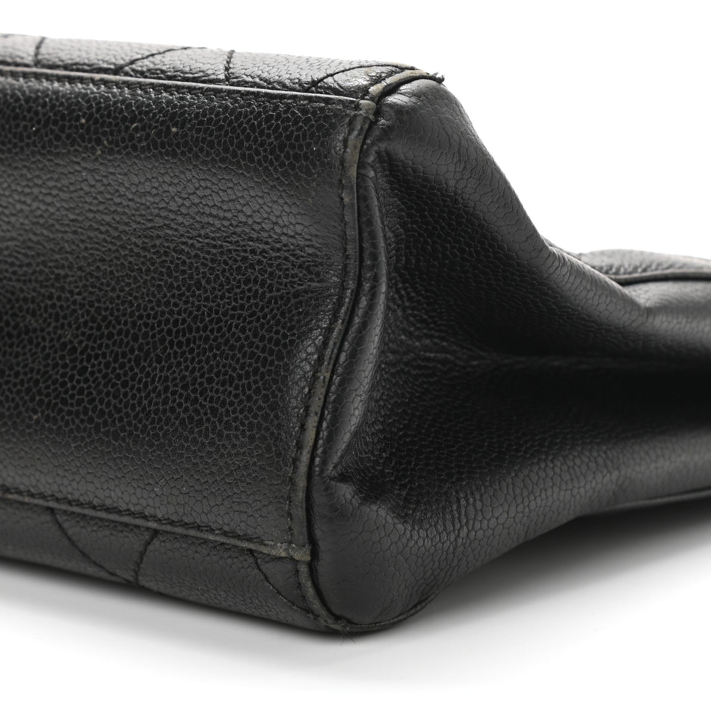 Caviar Quilted Shoulder Bag Black