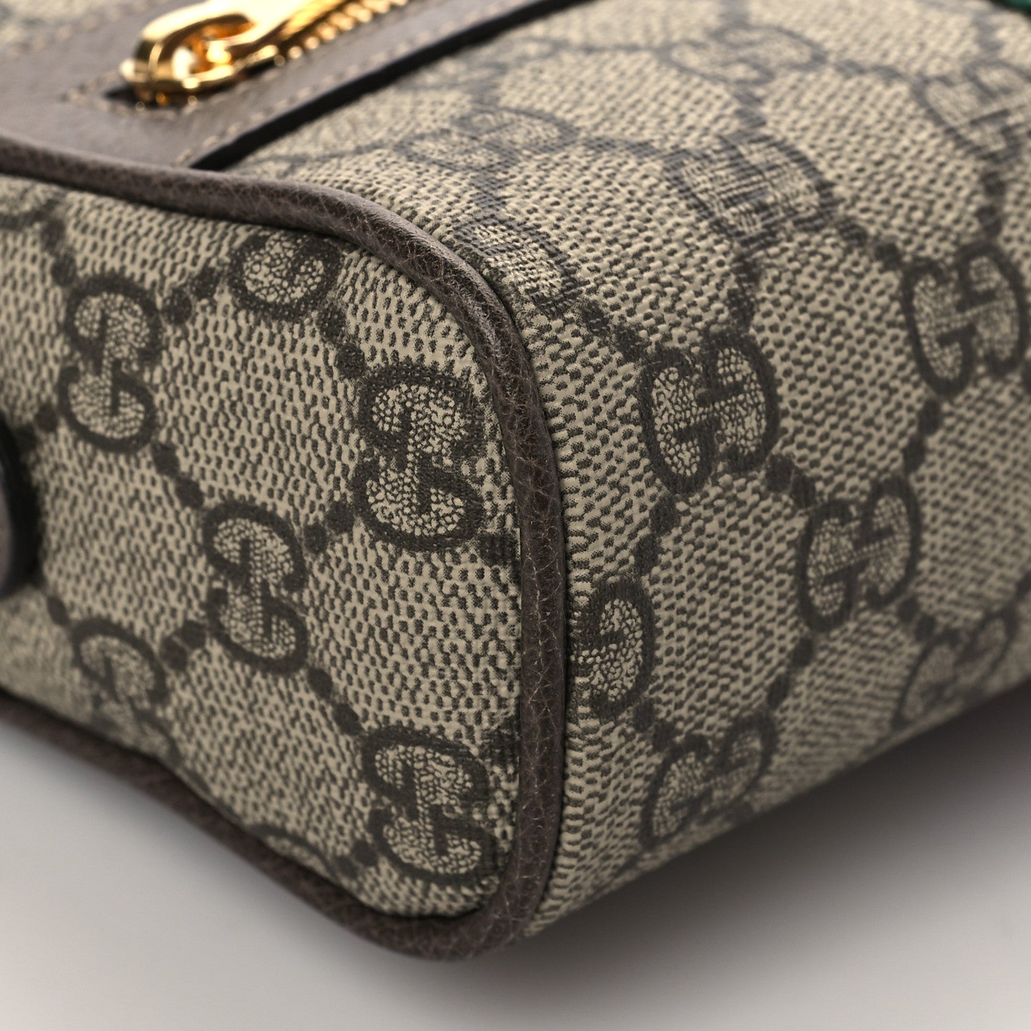 Gucci GG Supreme Monogram Web Small Ophidia Belt Bag 65 26 Dark Brown 8 of 9