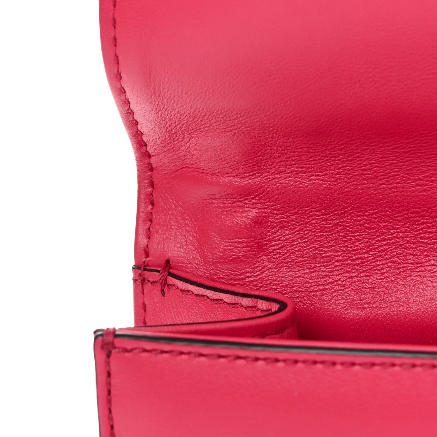 Valentino Garavani Vitello Small Glam Lock Rockstud Flap Deep Fuxia 11 of 14