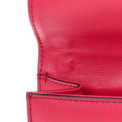 Valentino Garavani Vitello Small Glam Lock Rockstud Flap Deep Fuxia 11 of 14