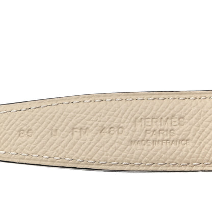 Hermes Swift Epsom 24mm Gamma Belt 85 34 Navy Bleu Craie 4 of 8
