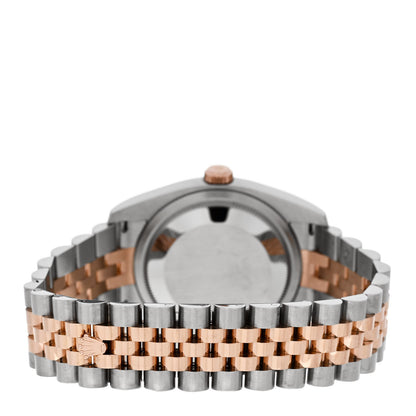 Rolex Stainless Steel 18K Everose Gold Diamond 36mm Oyster Perpetual Datejust Watch Pink Jubilee 116231 3 of 5