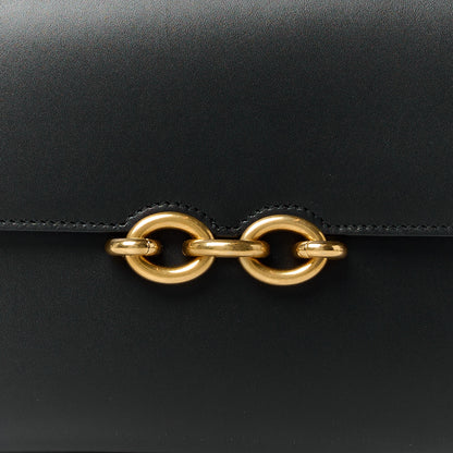 Saint Laurent Smooth Calfskin Le Maillon Satchel Black 9 of 14