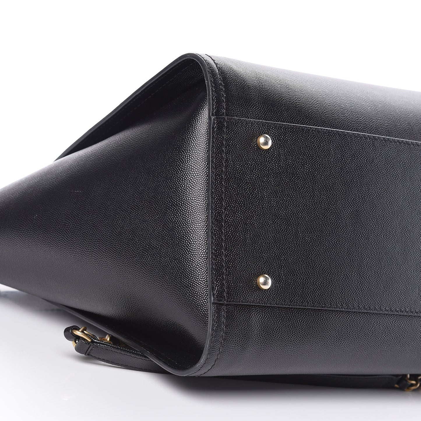 Caviar Medium Studded Deauville Tote Black