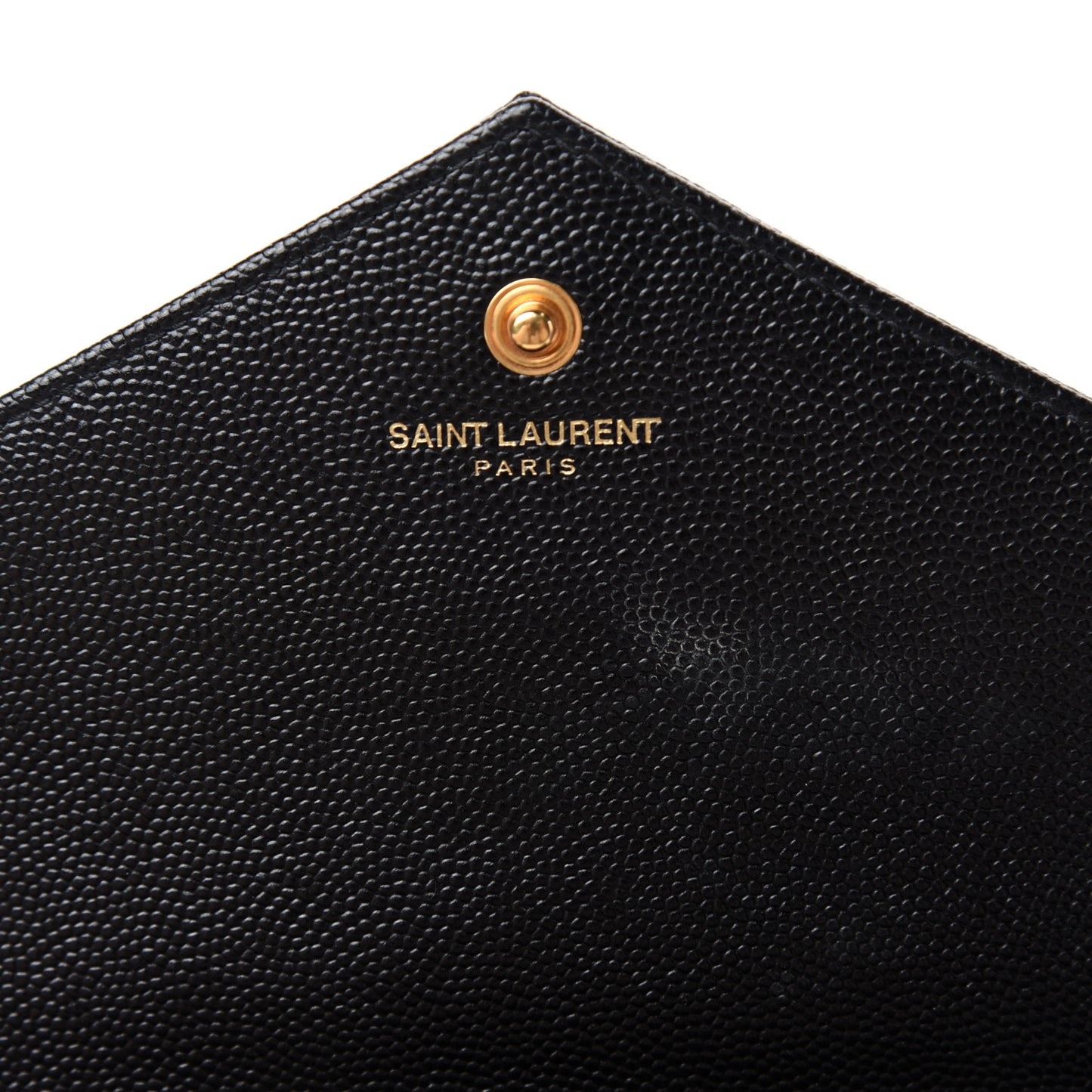 Grain De Poudre Matelasse Chevron Monogram Chain Wallet Black