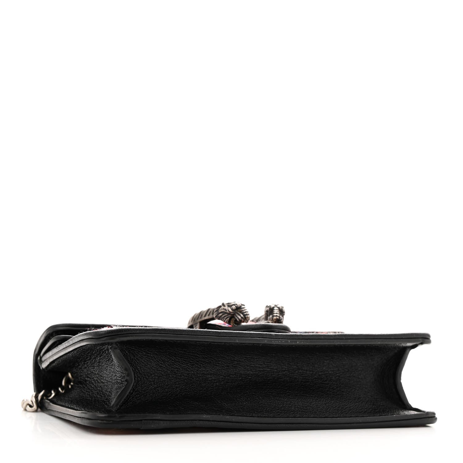 Gucci Vintage Tweed Check Super Mini Dionysus Shoulder Bag White Hibiscus Red Marine 4 of 11
