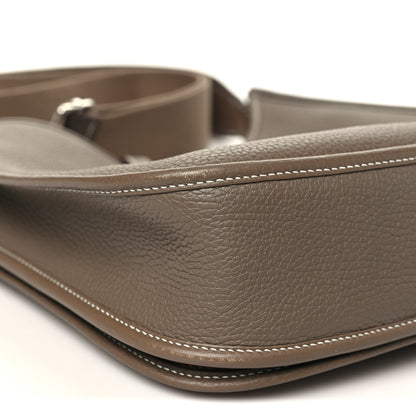 Hermes Taurillon Clemence Evelyne III PM Etoupe 9 of 10