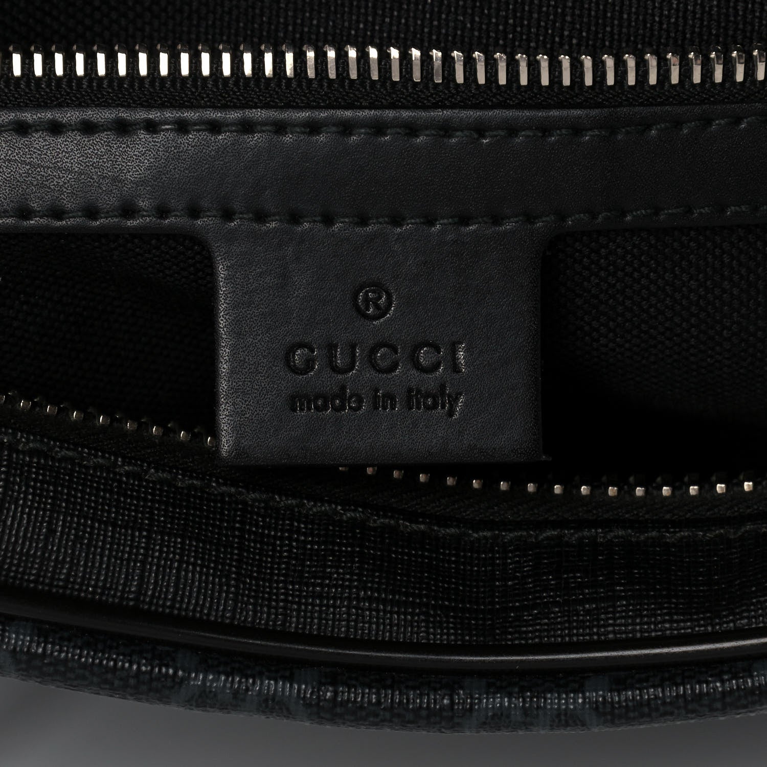 Gucci Soft GG Supreme Monogram Web Belt Bag Black Grey 6 of 11