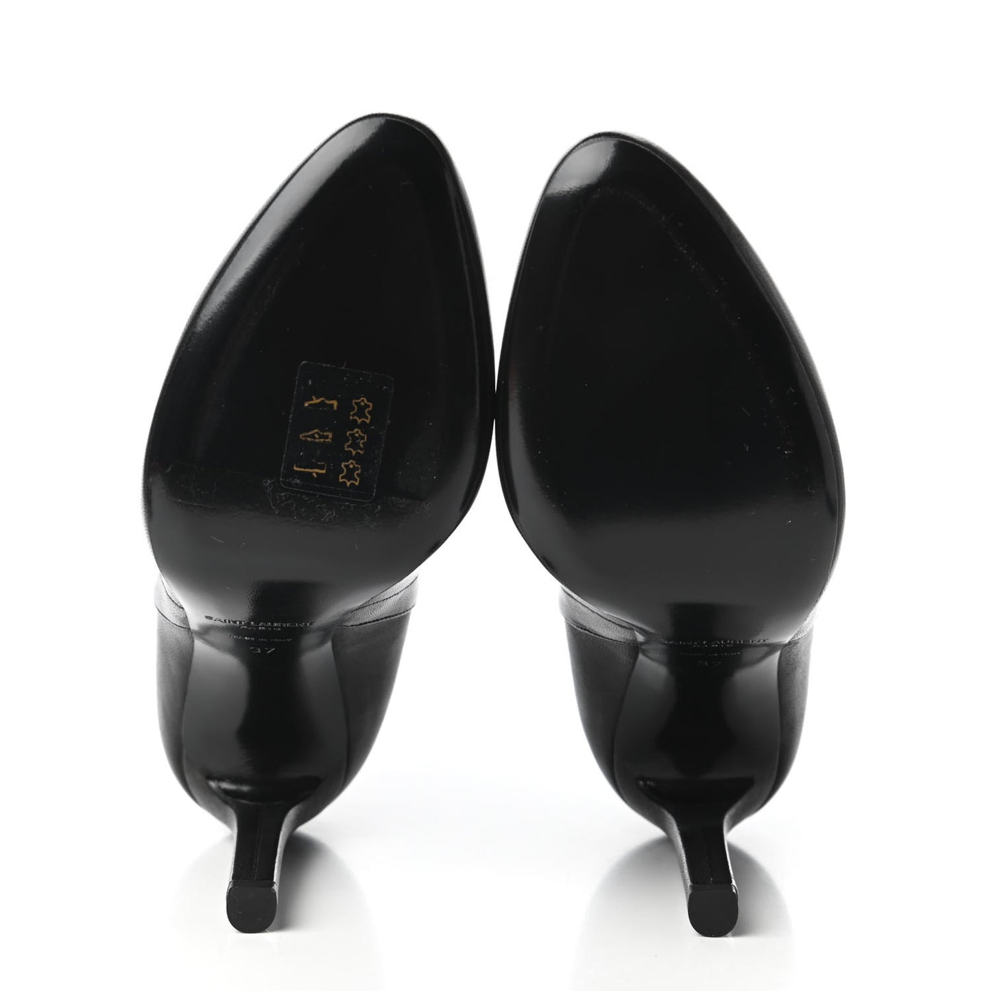 Nappa Mica Buckle Ankle Booties 37 Black