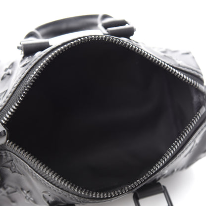 Louis Vuitton Monogram Seal Keepall XS Black 5 of 10