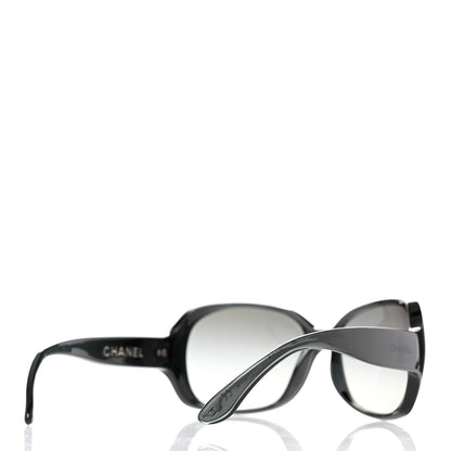 Chanel Logo Sunglasses 6035  Black Grey 4 of 10