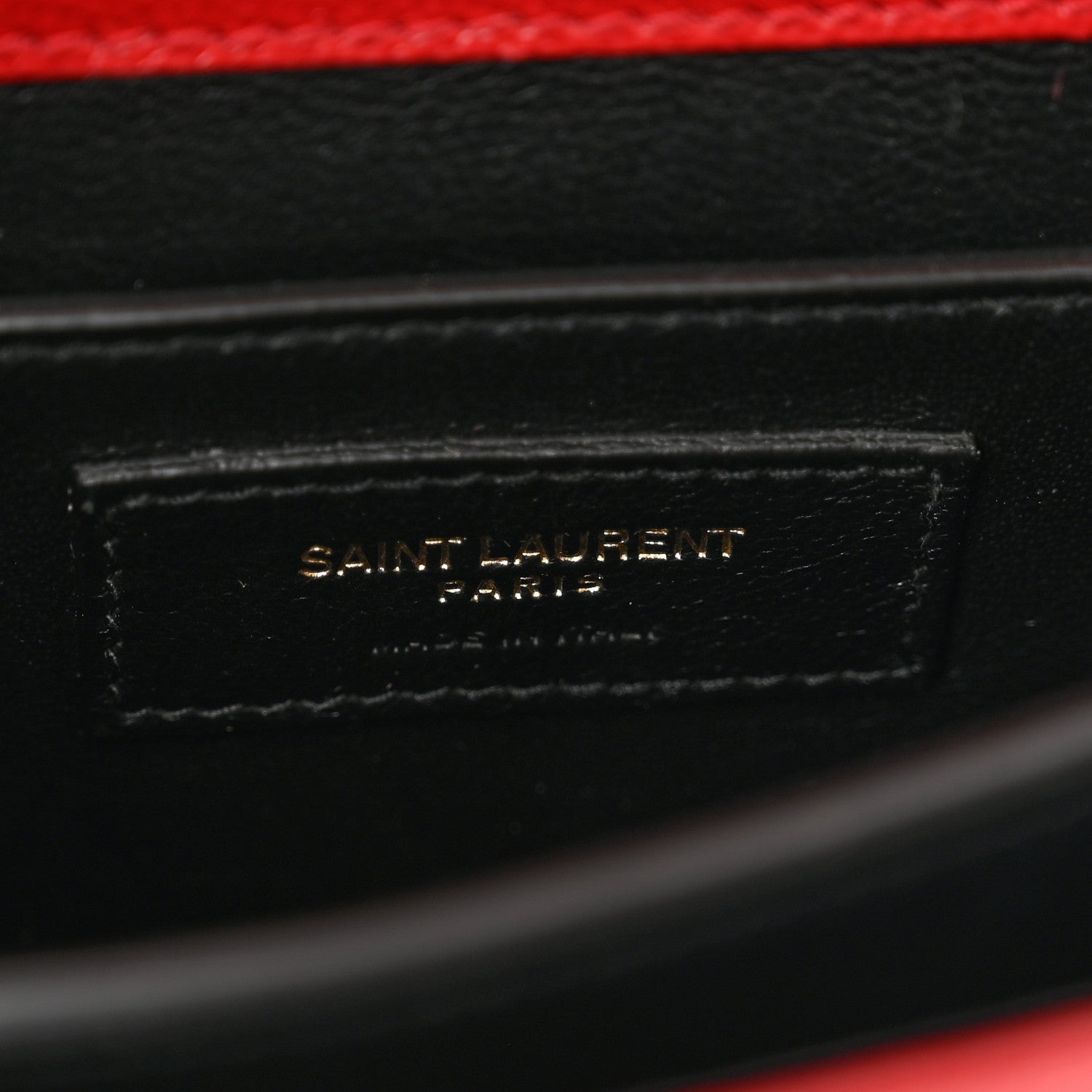 Saint Laurent Grain de Poudre Mini Classic Monogram Cassandra Top Handle Red 7 of 11