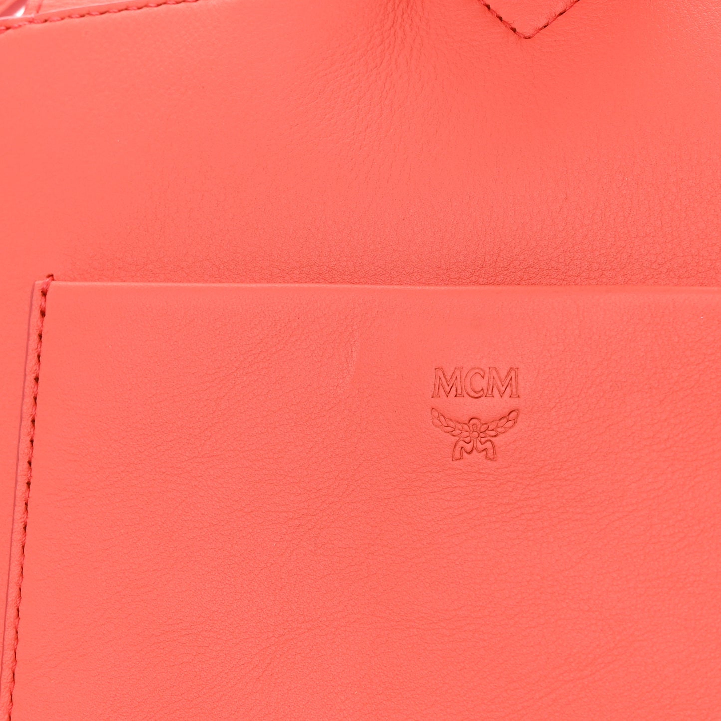 Calfskin Ottomar Monogram Essential Small Backpack Hot Coral