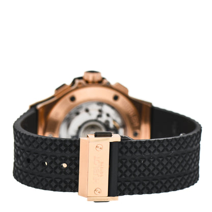 Hublot 18K Rose Gold Rubber 44mm Big Bang Automatic Watch Black 301.PX.130.RX 3 of 4