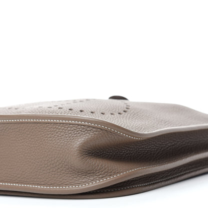 Hermes Taurillon Clemence Evelyne III PM Etoupe 7 of 11