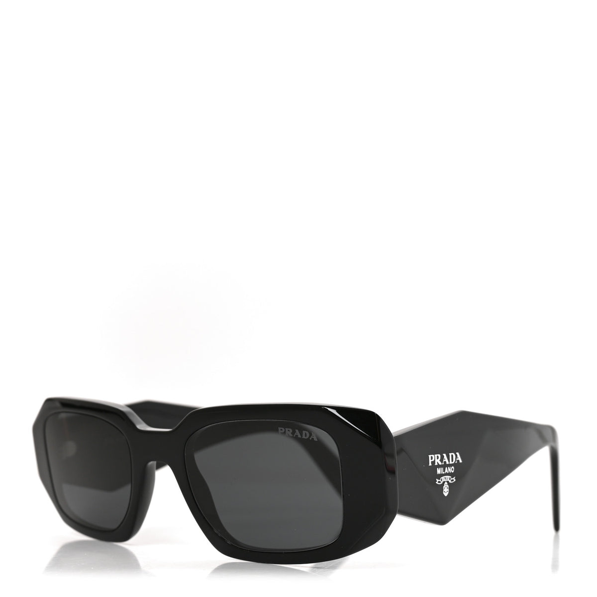 Prada Acetate Symbole Sunglasses SPR 17W Black 1 of 7