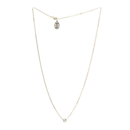 Cartier 18K Yellow Gold Diamond SM D'Amour Pendant Necklace 3 of 6