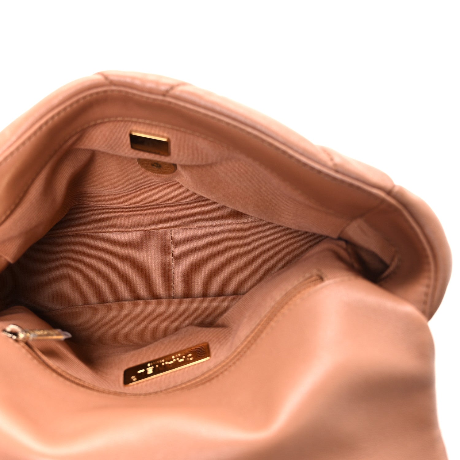 Chanel Lambskin Quilted Medium Chanel 19 Flap Brown 5 of 10