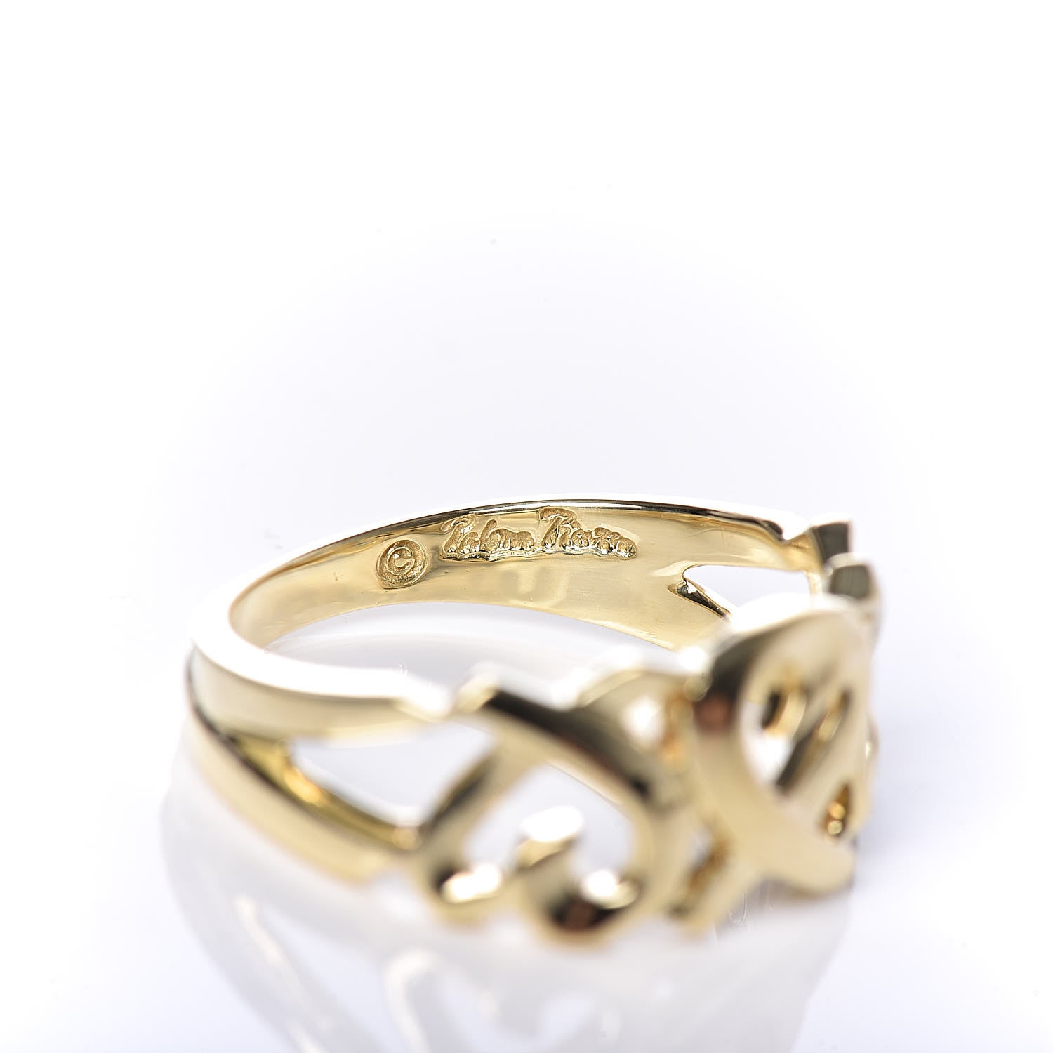 Tiffany 18K Yellow Gold Paloma Picasso Loving Heart Ring 52 6 6 of 6