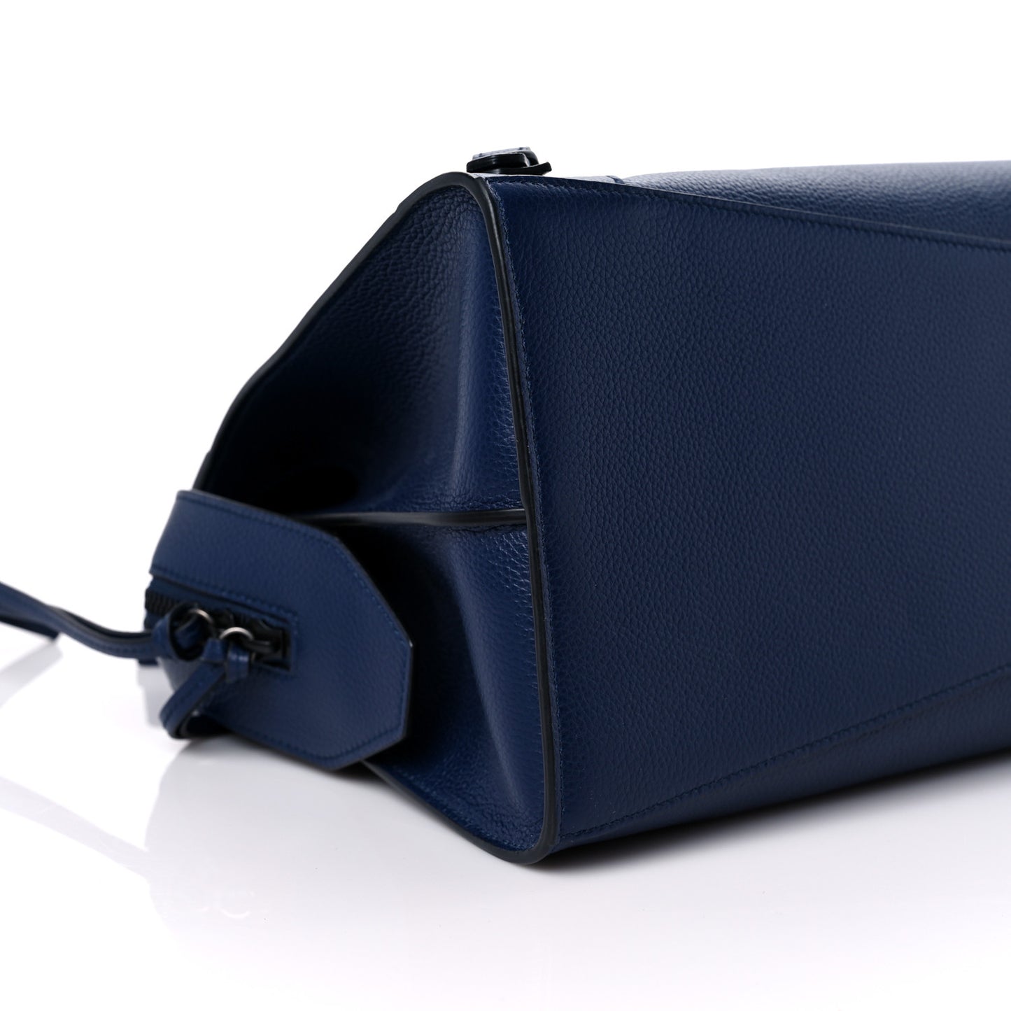 Grained Calfskin Black Hardware Neo Classic City Navy