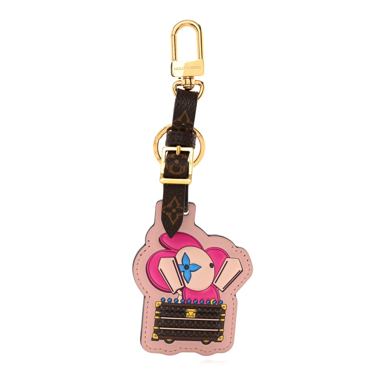 Louis Vuitton Monogram Calfskin Vivienne Funfair Bag Charm Key Holder 1 of 3