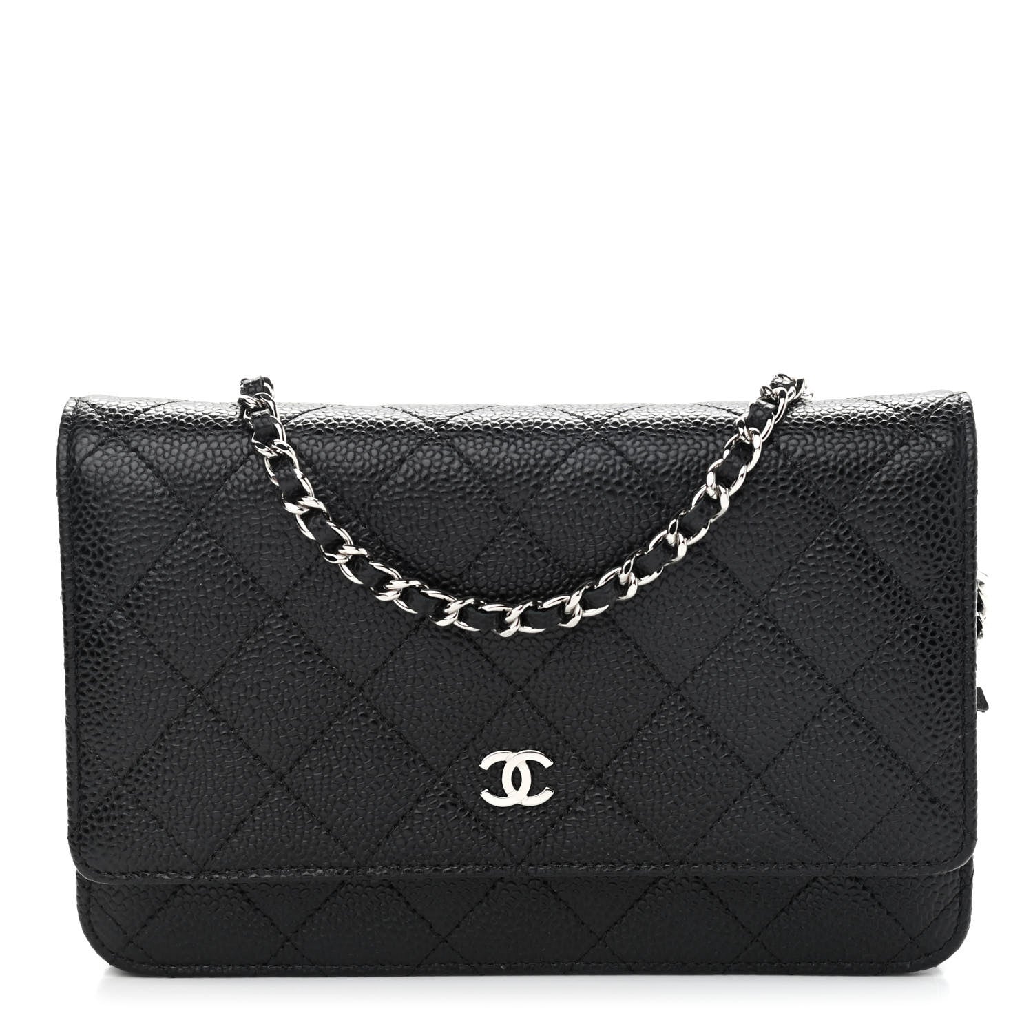 Chanel Caviar Quilted Wallet On Chain WOC Black 1 of 10