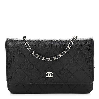 Chanel Caviar Quilted Wallet On Chain WOC Black 1 of 10