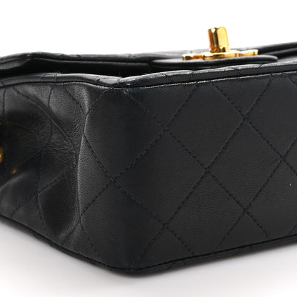 Chanel Lambskin Quilted Mini Square Flap Black 9 of 10