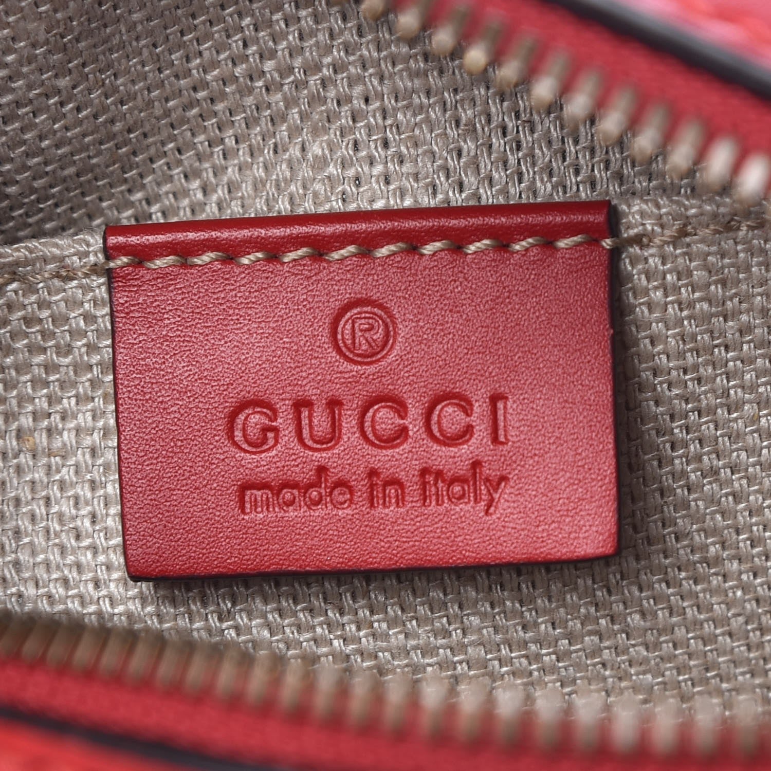 Gucci Calfskin Web Small Webby Bee Shoulder Bag Red 6 of 8