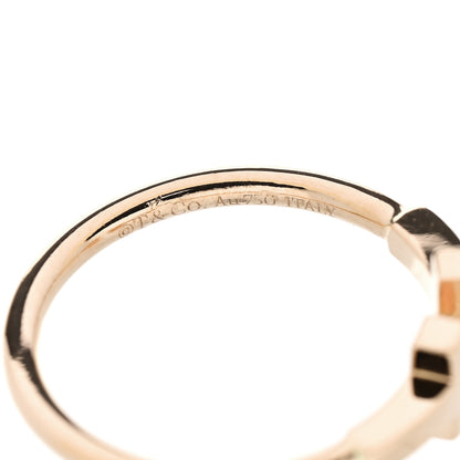 Tiffany 18K Rose Gold T Wire Ring 52 6 4 of 5