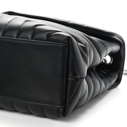 Saint Laurent Calfskin Y Quilted Monogram Medium Loulou Chain Satchel Black 9 of 9