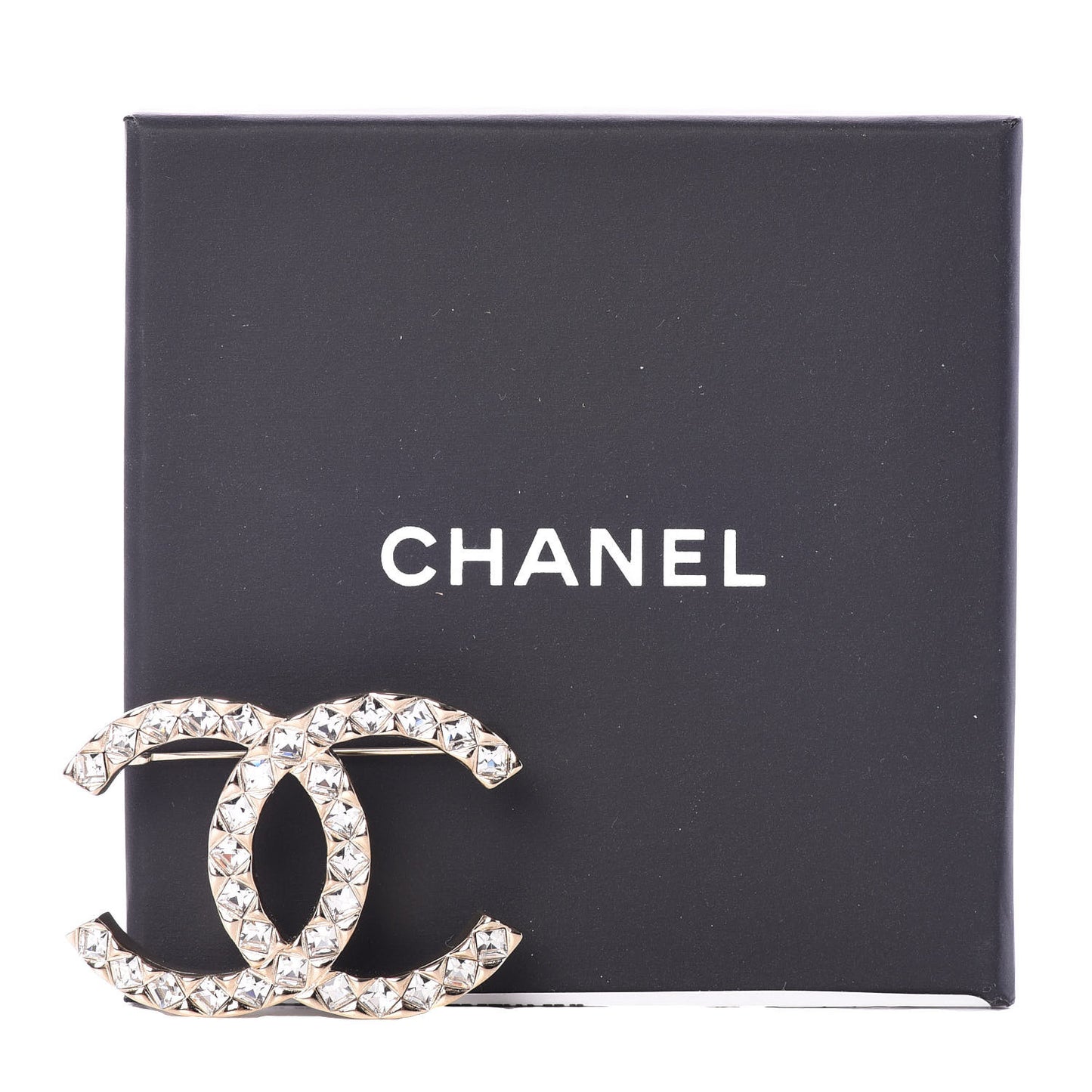 Baguette Crystal High Society CC Earrings Gold