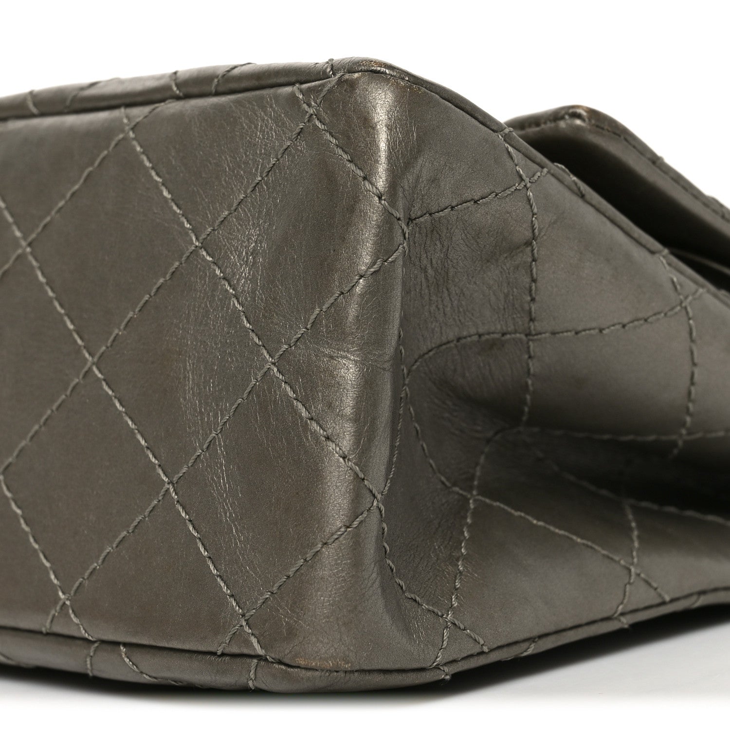Chanel Metallic Aged Calfskin Quilted 2.55 Reissue 226 Flap Dark Gold 10 of 10