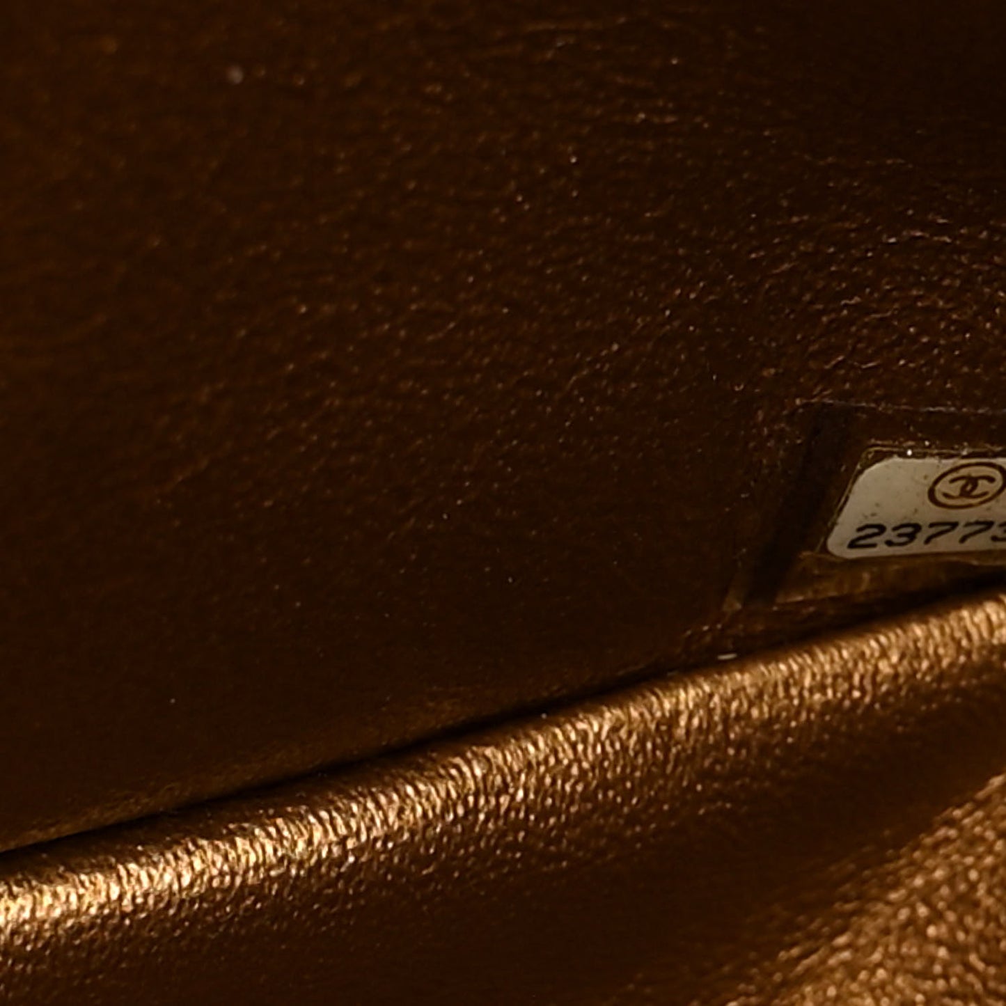 Metallic Calfskin Chevron Quilted 2.55 Reissue 226 Flap Gold