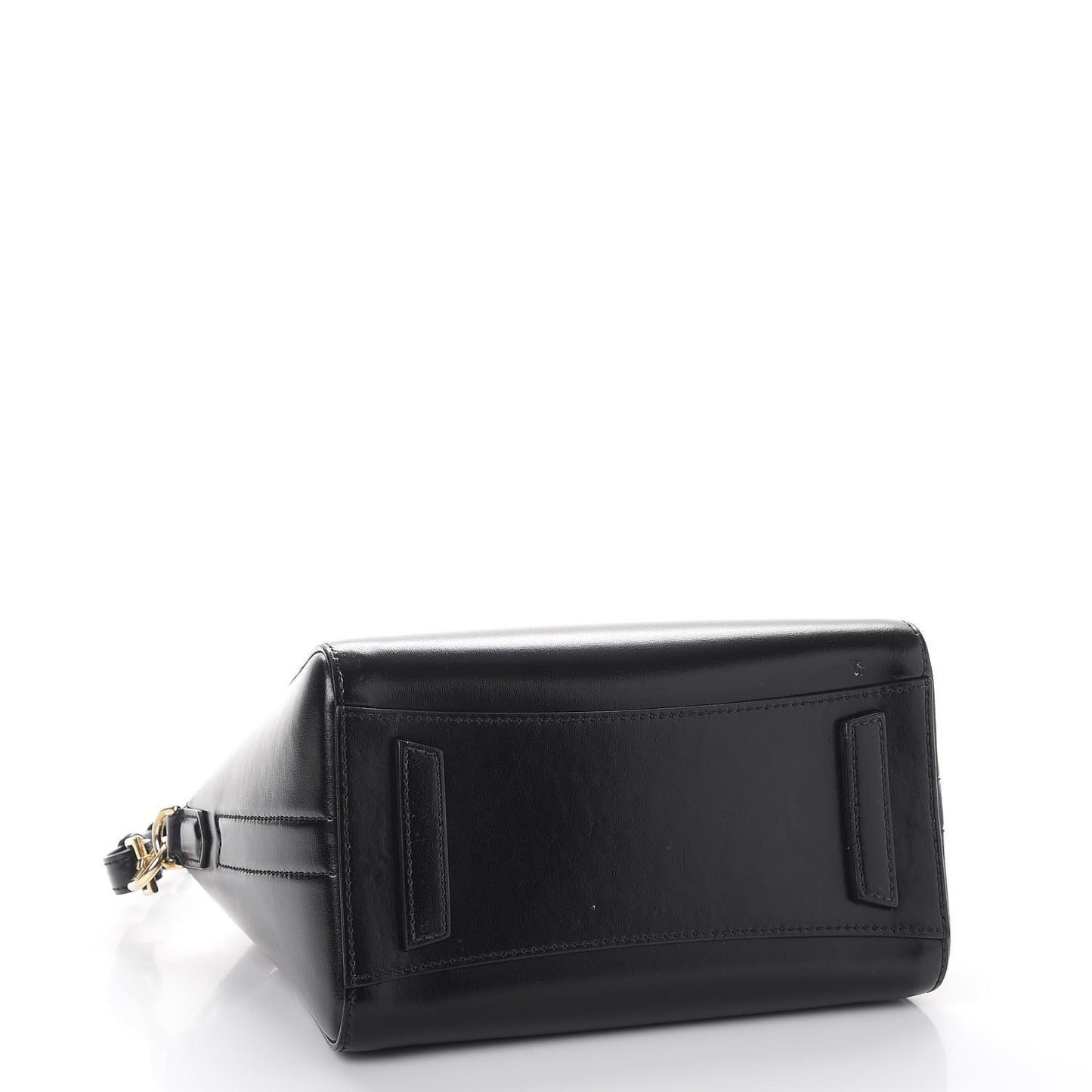 Shiny Lord Calfskin Mini Antigona Black