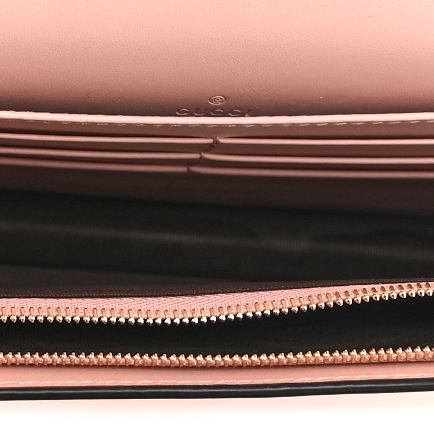 Gucci Calfskin GG Matelasse Chain Wallet Rhodamine Light Pink 5 of 11