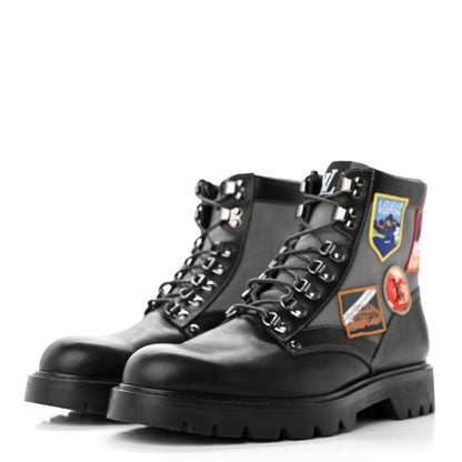Louis Vuitton Calfskin Oberkampf Ankle Boots 8.5 Black 3 of 16