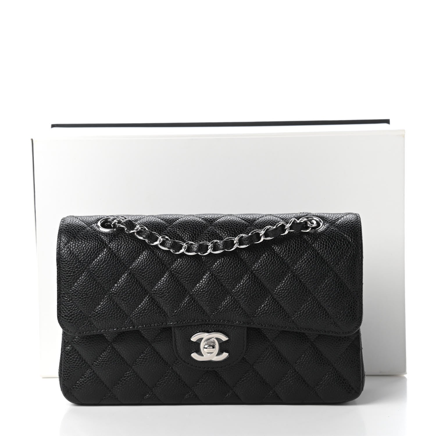 Chanel Caviar Quilted Small Double Flap Black 11 of 11