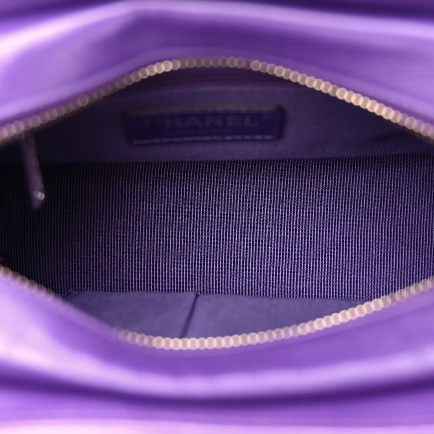 Chanel Aged Calfskin Chevron Quilted Small Gabrielle Hobo Purple 5 of 11