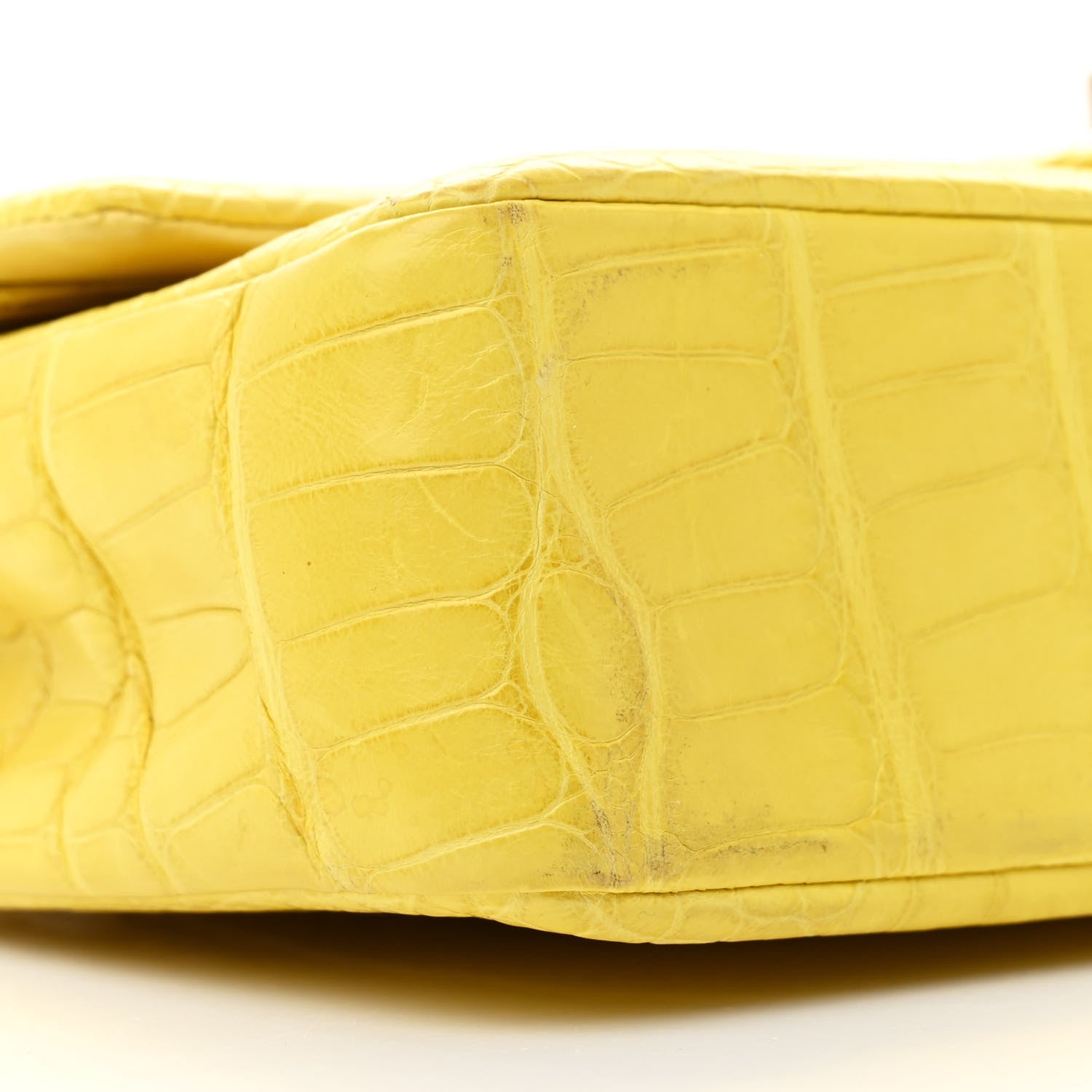 Chanel Alligator Medium Double Flap Yellow 9 of 11
