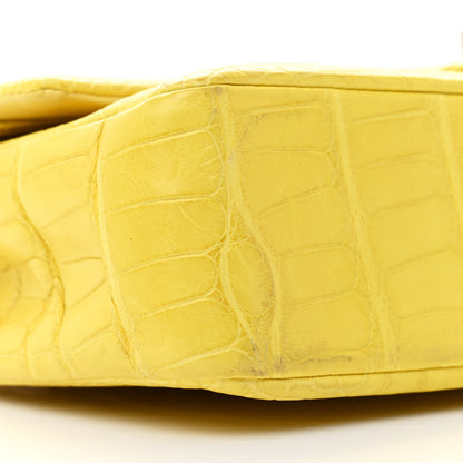 Chanel Alligator Medium Double Flap Yellow 9 of 11