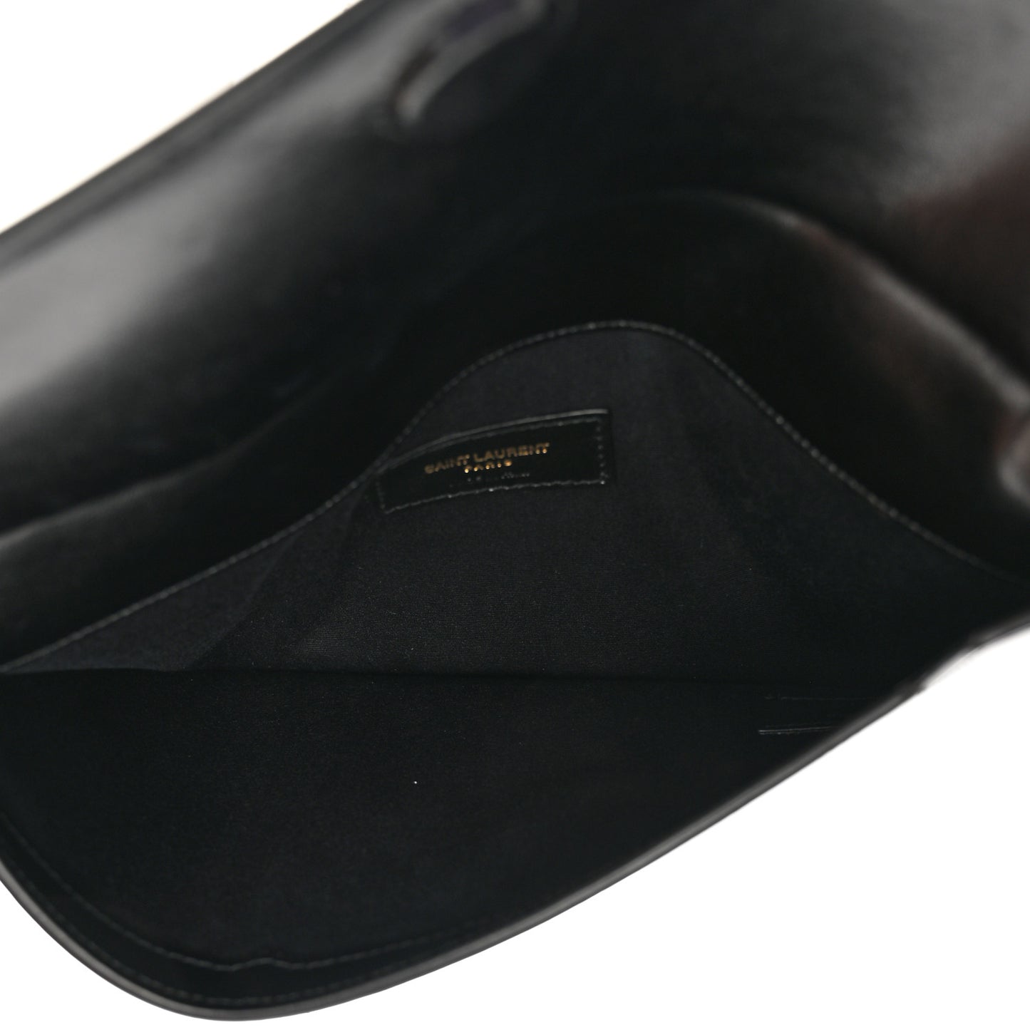 Smooth Shiny Calfskin Monogram Uptown Pouch Black