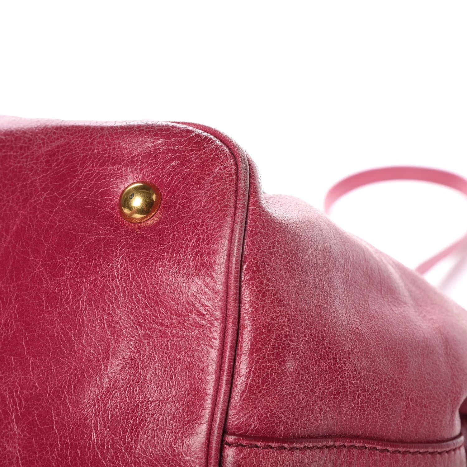 Miu Miu Vitello Lux Tote Pink 12 of 13