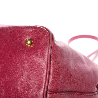 Miu Miu Vitello Lux Tote Pink 12 of 13