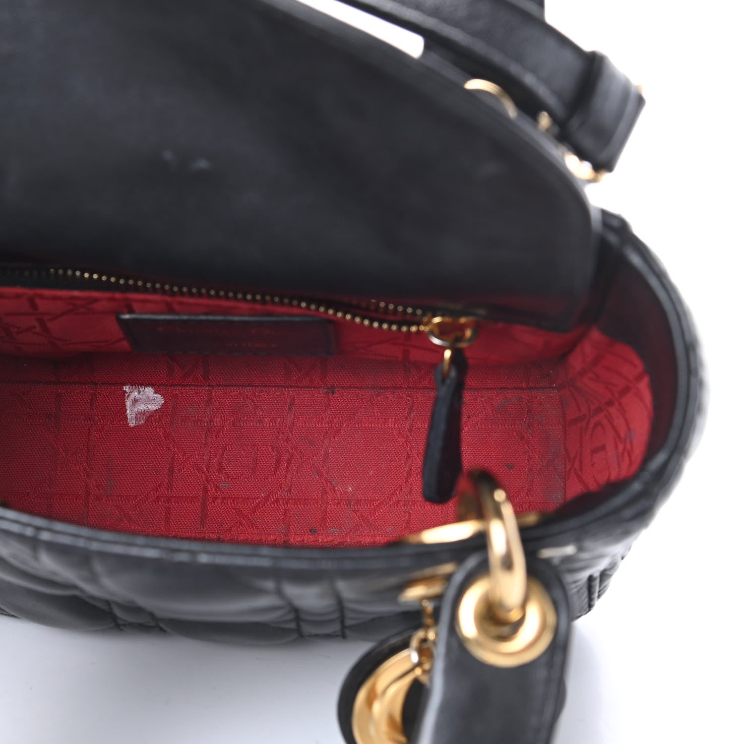 Christian Dior Lambskin Cannage Mini Lady Dior Black 5 of 24