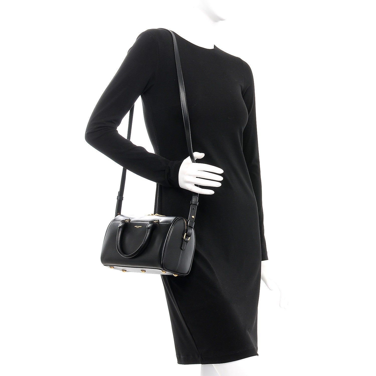 Saint Laurent Calfskin Classic Baby Duffle Black 2 of 9