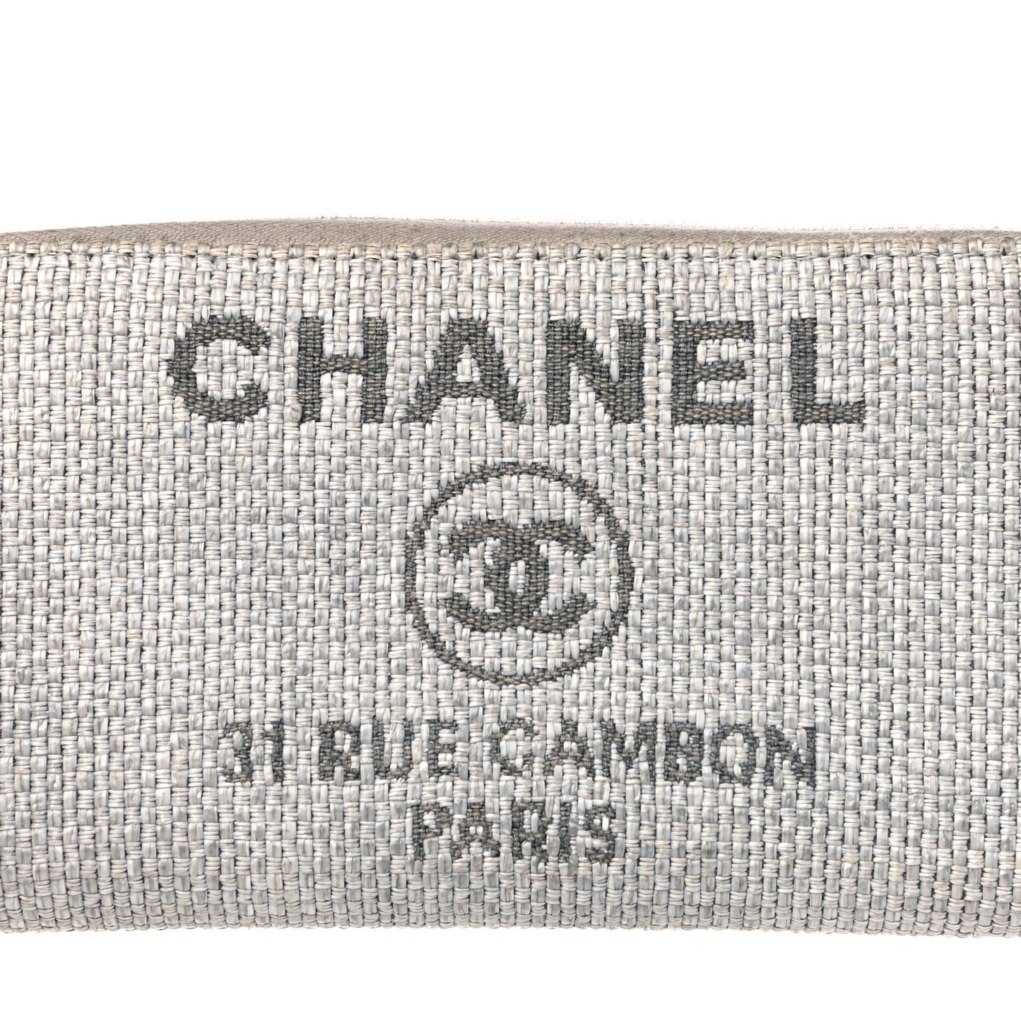 Canvas Deauville Zip Around Wallet Grey