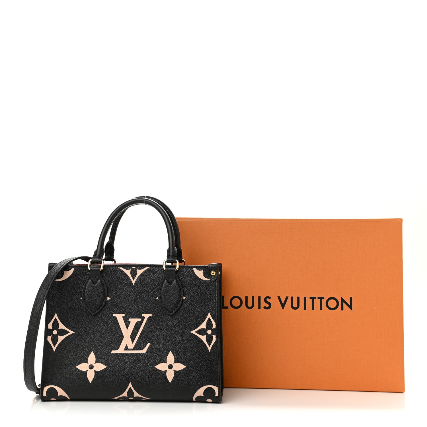 Louis Vuitton Empreinte Monogram Giant Onthego PM Black Beige 10 of 10