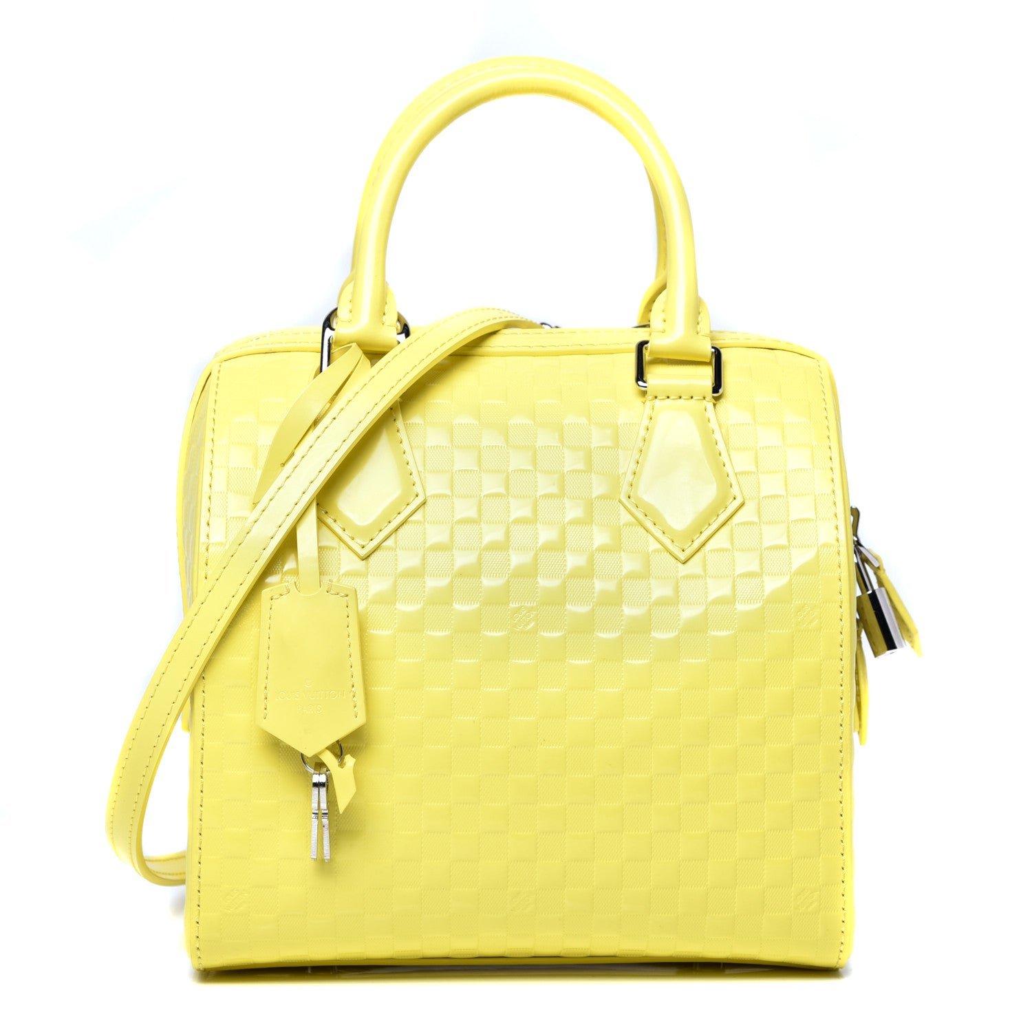 Louis Vuitton Damier Facette Speedy Cube PM Yellow 1 of 10